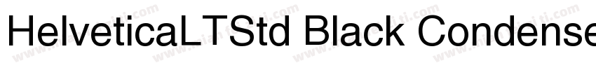 HelveticaLTStd Black Condensed字体转换